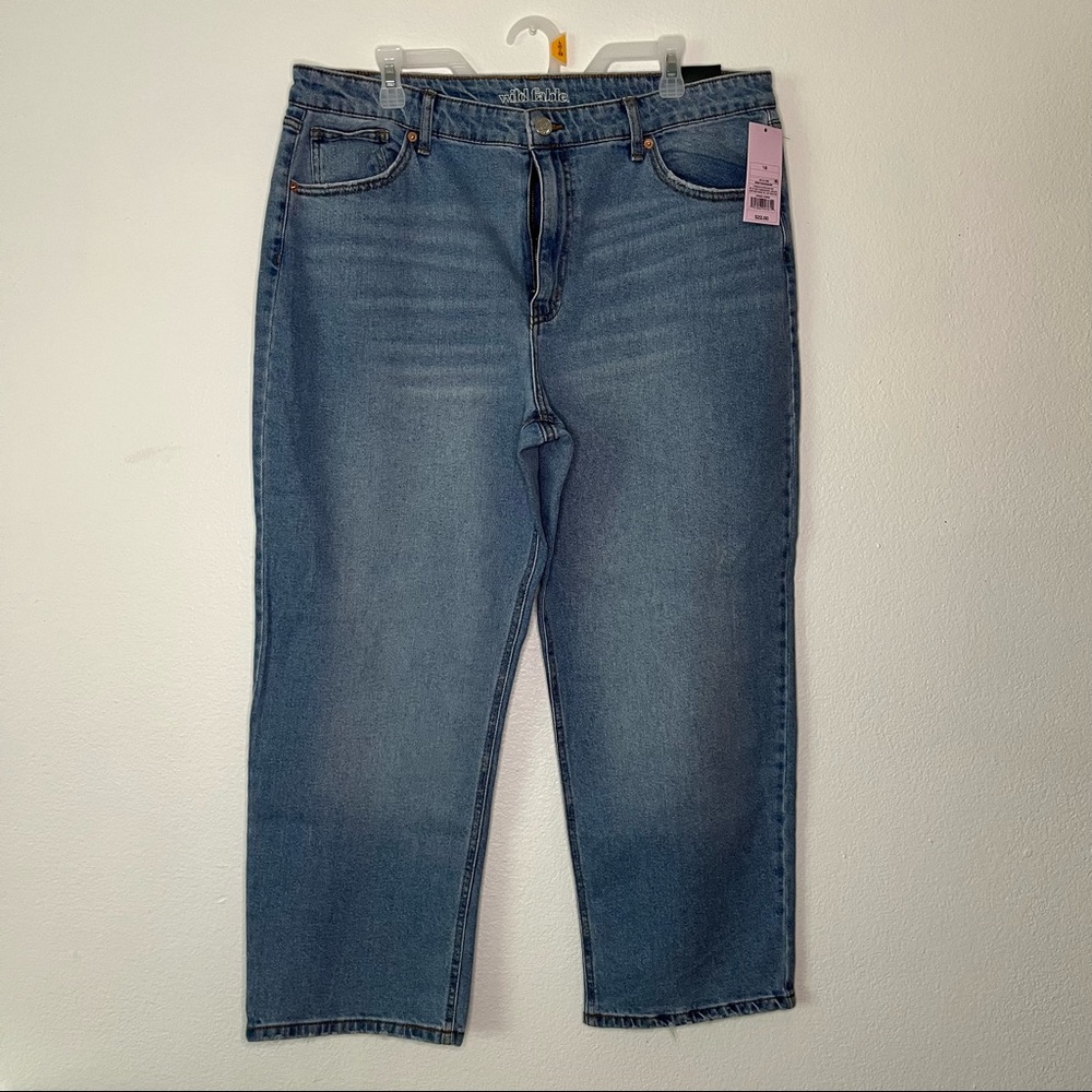 Wild Fable High-Rise Straight Ankle Medium Wash Jeans 18/34